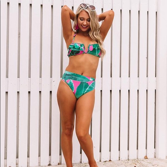 Buddy Love Other - NWT Buddy Love Tans And Tikis Palm Leaf Bikini